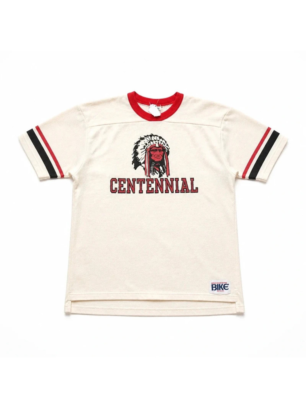 "Vintage 90s Bike Athletic Centennial Jersey Shirt Crewneck White Red